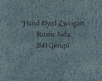 Agave Rustic Aida (OR-BDA-113) ~ Hand Dyed Zweigart Oatmeal Rustico Cross Stitch Fabric