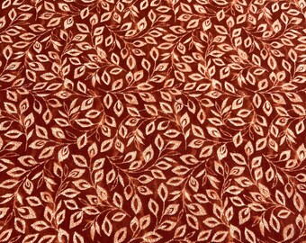 HALF YARD ~ Super Snuggle Cotton Flannel Fall Leaves Fabric ~ 100% cotton - brushed for softness one piece 18x42 inches