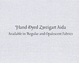 Lavender Frost Aida (Z-BDA-82) Hand Dyed Zweigart Cross Stitch Fabric