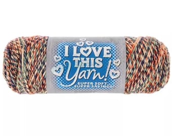 I Love This Yarn Print (Beret Day) ~ super soft machine washable 100% acrylic