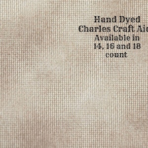 Gingerbread Aida (CC-BDA-99) ~ Hand Dyed Dmc/charles Craft Cross