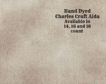 New England Prim Aida (CC-BDA-97-72-PT) ~ Hand Dyed Dmc/Charles Craft Cross Stitch Fabric from Vintage NeedleArts