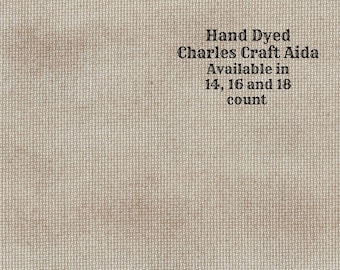 Nutmeg Aida (CC-BDA-44) ~ Hand Dyed DMC/Charles Craft Cross Stitch Fabric from Vintage NeedleArts