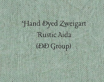 Emerald Isle Rustic Aida (OR-DDA-115) ~ Hand Dyed Zweigart Oatmeal Rustico Cross Stitch Fabric