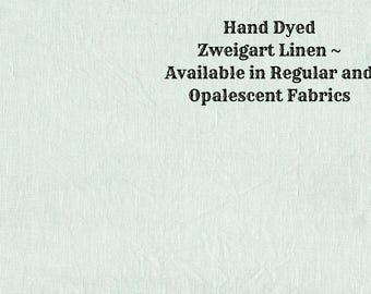 Beach Glass Linen (LN-21) ~ Hand Dyed Zweigart Cross Stitch Fabric from Vintage NeedleArts - available in regular & opalescent linen
