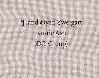 Highland Heather Rustic Aida (OR-DDA-37) ~ Hand Dyed Zweigart Oatmeal Rustico Cross Stitch
