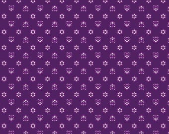 Flower Gems Berry Fabric from Bernartex Fabrics ~ 100% cotton for sewing/quilting