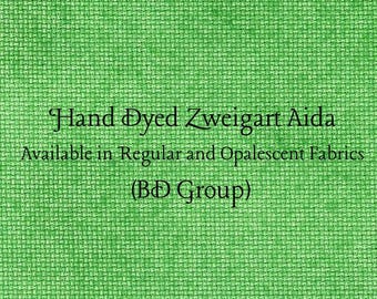 Shamrock Aida (Z-BDA-52) Hand Dyed Zweigart Cross Stitch Fabric