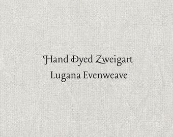 Timeless Gray Lugana Evenweave (LG-1) Hand Dyed Zweigart Cross Stitch Fabric