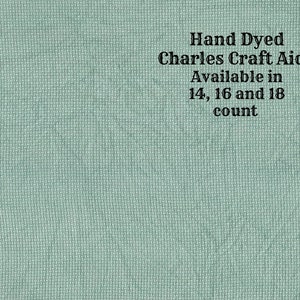 Rainforest Aida (CC-DDA-115) ~ Hand Dyed DMC/Charles Craft Cross Stitch Fabric from Vintage NeedleArts