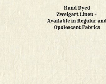 Almond Linen (LN-11) ~ Hand Dyed Zweigart Cross Stitch Fabric from Vintage NeedleArts - available in regular and opalescent linen