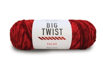 Big Twist Ombre Value Yarn (Cherry Mix) ~ 100% worsted acrylic super soft machine washable super soft