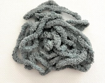 Silver Marlin Petite Chenille Trim (PC-40) by Vintage NeedleArts ~ hand dyed 2 continuous yards