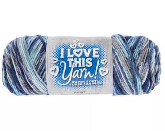 I Love This Yarn Print (Float Along) ~ super soft machine washable 100% acrylic