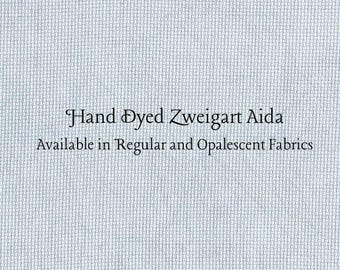 Nantucket Blue Aida (Z-DDA-26) Hand Dyed Zweigart Cross Stitch Fabric