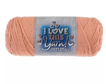I Love This Yarn! (Cherry Blossom) ~ super soft machine washable 100% acrylic