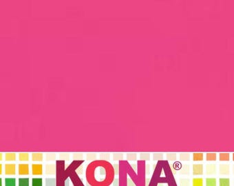 Kona Cotton Solid Fabric (Azalea) from Robert Kaufman Fabrics ~ 100% premium cotton for sewing/quilting