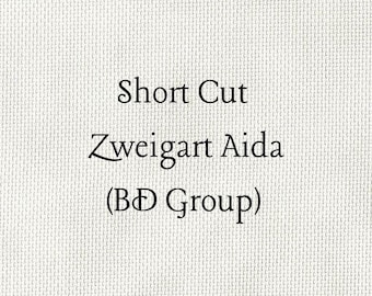 SHORT CUT - Birch (BD) Hand Dyed Zweigart Aida Cross Stitch Fabric