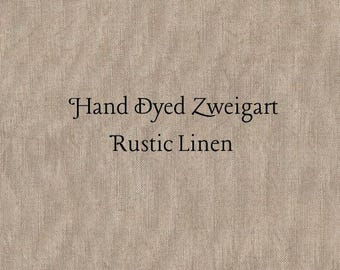 Mocha Rustic Linen (FLN-72) ~ Hand Dyed Zweigart Cross Stitch Fabric