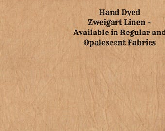 Pumpkin Spice Linen (LN-4) ~ Hand Dyed Zweigart Cross Stitch Fabric from Vintage NeedleArts - available in regular and opalescent linen