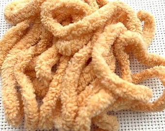 Tangerine Petite Chenille Trim (PC-53) by Vintage NeedleArts ~ hand dyed 2 continuous yards