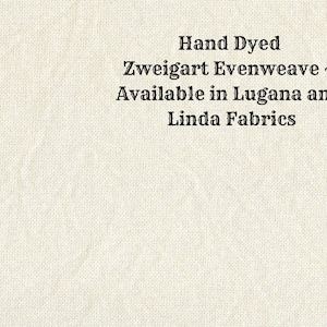 Almond Evenweave (LG/LND-11) Hand Dyed Zweigart Cross Stitch Fabric from Vintage NeedleArts ~ available in Lugana and Linda fabrics