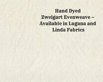 Almond Evenweave (LG/LND-11) Hand Dyed Zweigart Cross Stitch Fabric from Vintage NeedleArts ~ available in Lugana and Linda fabrics