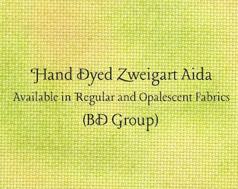 Lizard Juice Aida (Z-BDA-25-27-PT) Hand Dyed Zweigart Cross Stitch Fabric