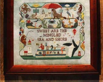 PAPER Cross Stitch Chart - Sea & Shore from The Blue Flower