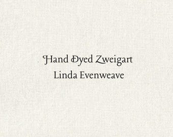 Vanilla Linda Evenweave (LND-90) Hand Dyed Zweigart Cross Stitch Fabric