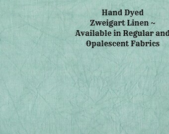 Spruce Linen (LN-63) ~ Hand Dyed Zweigart Cross Stitch Fabric from Vintage NeedleArts - available in regular and opalescent linen