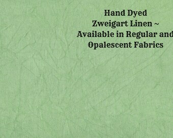 Fern Linen (LN-75) ~ Hand Dyed Zweigart Cross Stitch Fabric from Vintage NeedleArts - available in regular and opalescent linen