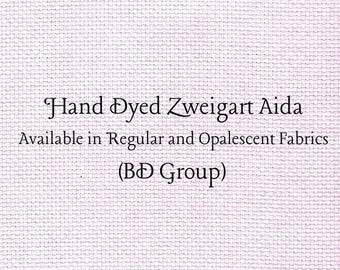Bubblegum Aida (Z-BDA-96) Hand Dyed Zweigart Cross Stitch Fabric