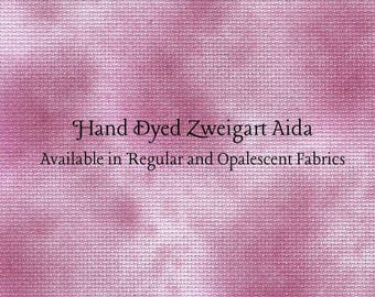 Cupid's Kiss Aida (Z-BDA-96-95-PT) Hand Dyed Zweigart Cross Stitch Fabric