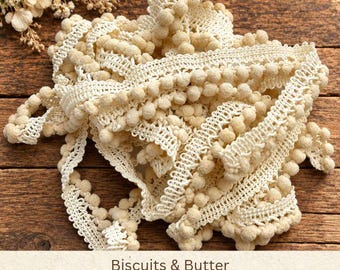 Biscuits & Butter Hand Dyed Mini Pom Pom Trim (MPP-56) ~ 2 continuous yards per package