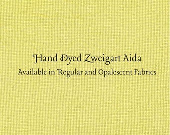 Curry Aida (Z-DDA-105) Hand Dyed Zweigart Cross Stitch Fabric