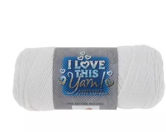 I Love This Yarn! (Antique White) ~ super soft machine washable 100% acrylic