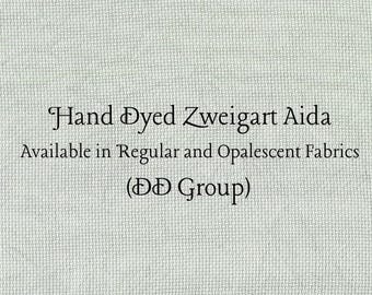 Sage Aida (Z-DDA-113) Hand Dyed Zweigart Cross Stitch Fabric
