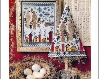 Second Day of Christmas Sampler & Tree by Hello from Liz Matthews