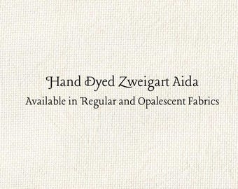 Oyster Beige Aida (Z-DDA-14) Hand Dyed Zweigart Cross Stitch Fabric