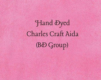 Peony Aida (CC-BDA-51) ~ Hand Dyed Charles Craft Cross Stitch Fabric