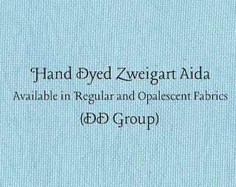 Peacock Aida (Z-DDA-9) Hand Dyed Zweigart Cross Stitch Fabric