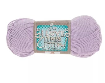 I Love This Cotton! Yarn (Orchid) ~ soft machine washable 100% cotton