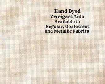Buckwheat Aida (Z-BDA-89-22-PT Hand Dyed Zweigart Cross Stitch Fabric from Vintage NeedleArts ~ available in regular, opalescent & metallic