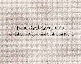 Swiss Miss Aida (Z-BDA-89-73-PT) Hand Dyed Zweigart Cross Stitch Fabric