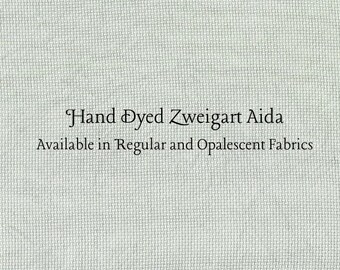 Sage Aida (Z-DDA-113) Hand Dyed Zweigart Cross Stitch Fabric