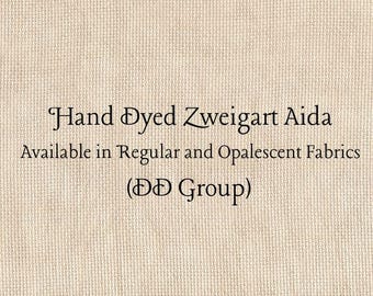 Mocha Aida (Z-DDA-72) Hand Dyed Zweigart Cross Stitch Fabric