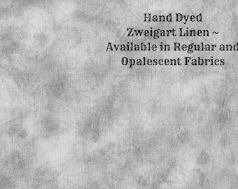 Thundercloud Linen (LN-30-3-PT) ~ Hand Dyed Zweigart Cross Stitch Fabric from Vintage NeedleArts - available in regular and opalescent linen