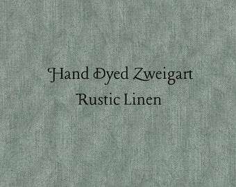 Mistletoe Rustic Linen (FLN-109) ~ Hand Dyed Zweigart Cross Stitch Fabric