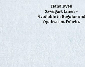 Sky Linen (LN-62) ~ Hand Dyed Zweigart Cross Stitch Fabric from Vintage NeedleArts - available in regular and opalescent linen